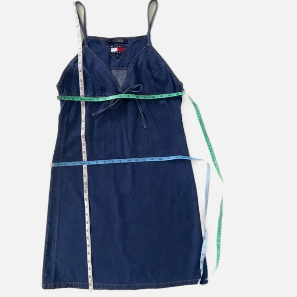 Tommy Jeans Denim Empire Waist Sundress Size M EUC - Picture 11 of 11